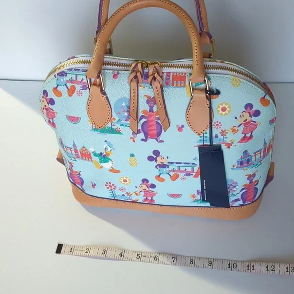 Dooney and Bourke Disney Epcot Flower and Garden NWT purse with straps Mickey - Picture 12 of 15